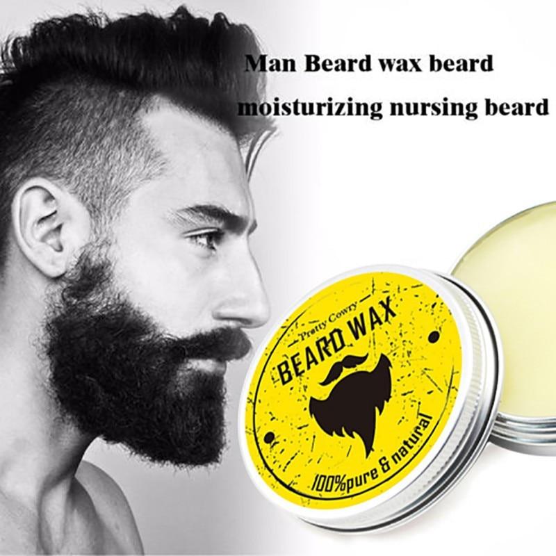 Men Beard Wax For Styling Beeswax Moisturizing Smoothing Gentlemen Beard Care