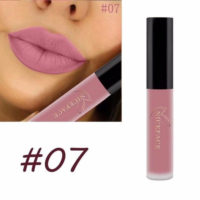 24 Color Liquid Lipstick Matte Long Lasting Makeup Lips Red Matt Nude Gloss Cosmetics