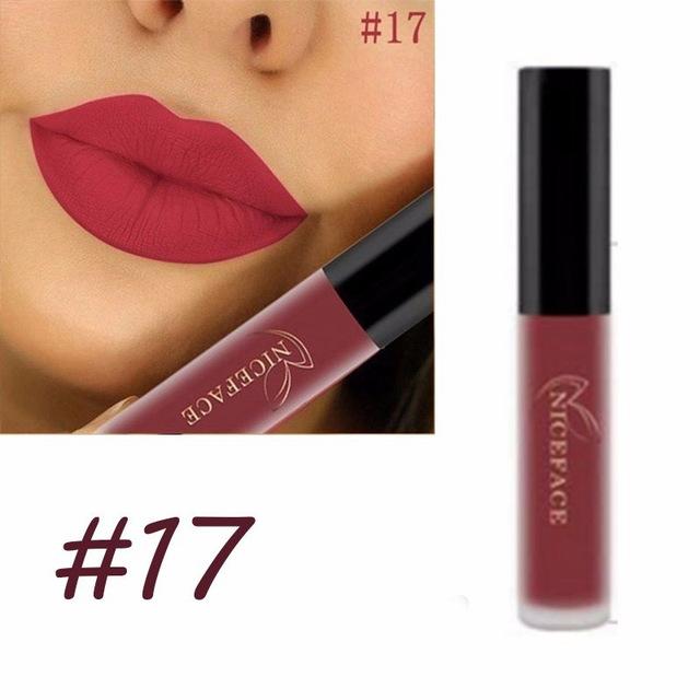 24 Color Liquid Lipstick Matte Long Lasting Makeup Lips Red Matt Nude Gloss Cosmetics