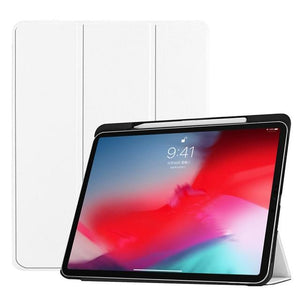 Funda For iPad Pro 11 2018 Case With Pencil Holder Smart PU Leather Trifold Stand + PC Hard Back Cover For New iPad Pro 11 Case