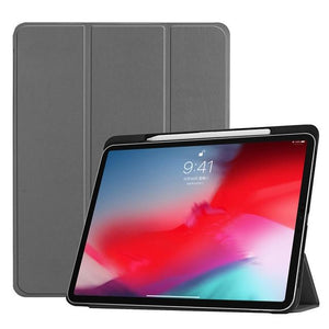 Funda For iPad Pro 11 2018 Case With Pencil Holder Smart PU Leather Trifold Stand + PC Hard Back Cover For New iPad Pro 11 Case