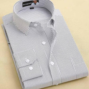 Long Sleeve Slim Brand Man Shirts Designer