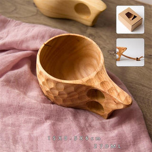 New Chinese Portable Wood Coffee Mug Rubber Wooden