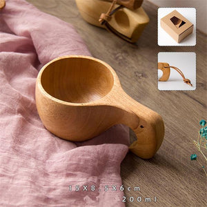 New Chinese Portable Wood Coffee Mug Rubber Wooden