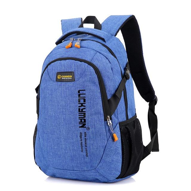 Fashion Men's Backpack Bag Male Polyester Laptop Backpack