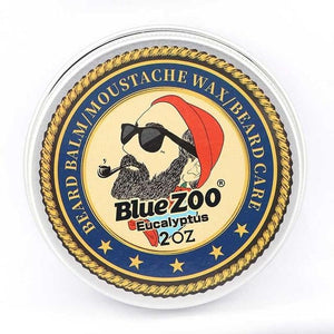 Blue ZOO Men Organic Beard Oil Balm Moustache Wax Styling Beeswax