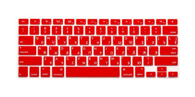 HRH Slim US Russian Keyboard Film protector for Macbook Air Pro Retina 13" 15" 17" Laptop Skin Cover for Mac book 13 15 Gel case