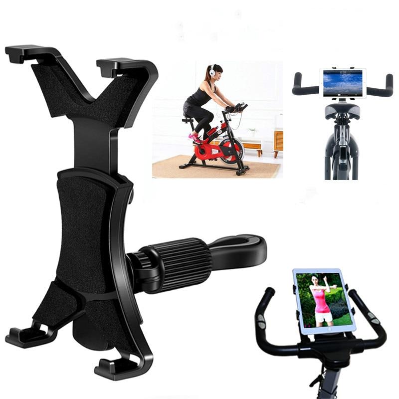 Mount Bracket Gym Treadmill Bike Handlebar Clip Stand Sports Adjustable tablet Holder Universal 7-11 inch for iPad 9.7 10.5 2018