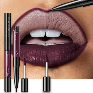 16 Color Double-ended Lipstick Makeup Easy to Wear Matte