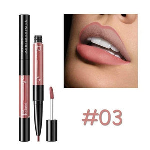 16 Color Double-ended Lipstick Makeup Easy to Wear Matte