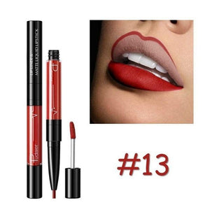 16 Color Double-ended Lipstick Makeup Easy to Wear Matte