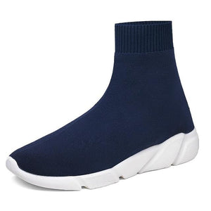 Women Men Knit Upper Breathable Sport Shoes Sock Boots