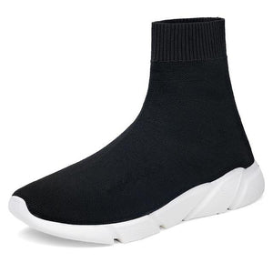 Women Men Knit Upper Breathable Sport Shoes Sock Boots