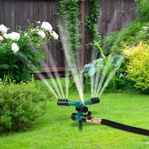 360 Degree Rotating Lawn Sprinkler Auto Watering Irrigation System For Garden Hose