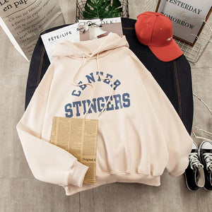 Hoodies Women Large Size Leisure Letter Printed Long Sleeve Hooded Womens Pullover Soft Cotton Korean Style Ladies Sweatshirts