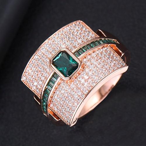 Statement Stackable Ring For Women Wedding Cubic Zircon