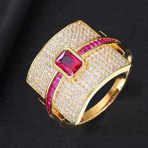 Statement Stackable Ring For Women Wedding Cubic Zircon