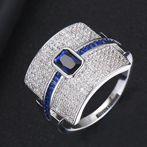 Statement Stackable Ring For Women Wedding Cubic Zircon