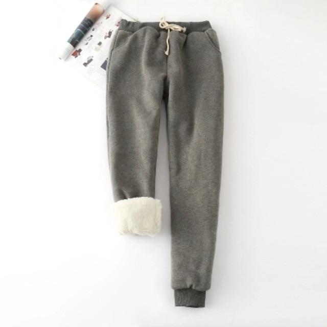 Winter Cashmere Harem Warm Pants Women 2019 Causal trousers Women Warm Thick Lambskin Cashmere Pants Women Loose Pant