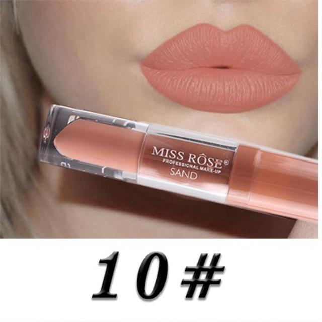 24 Color Liquid Lipstick Waterproof Long-lasting Non-stick Cup Lip Gloss