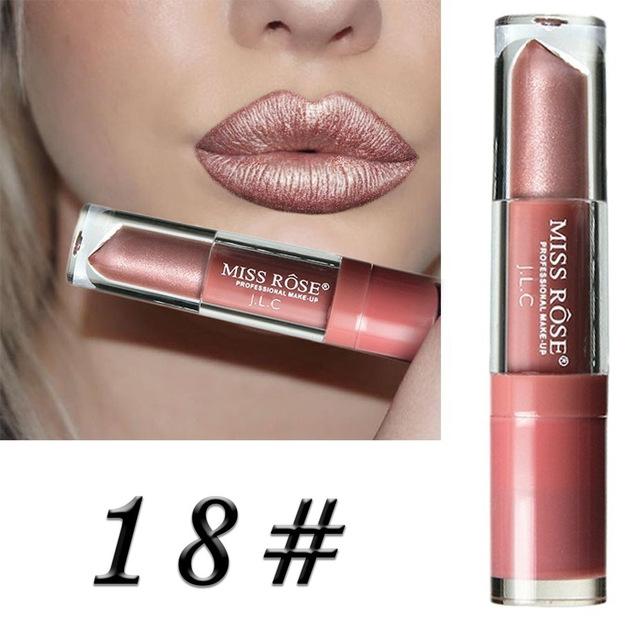 24 Color Liquid Lipstick Waterproof Long-lasting Non-stick Cup Lip Gloss