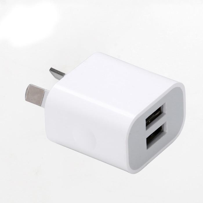 AU Plug Two USB Ports Mobile Phone Charger DC 5V 2A Output Power Adapter Used for iPhone iPad Samsung HTC Mobile Phone Tablet PC