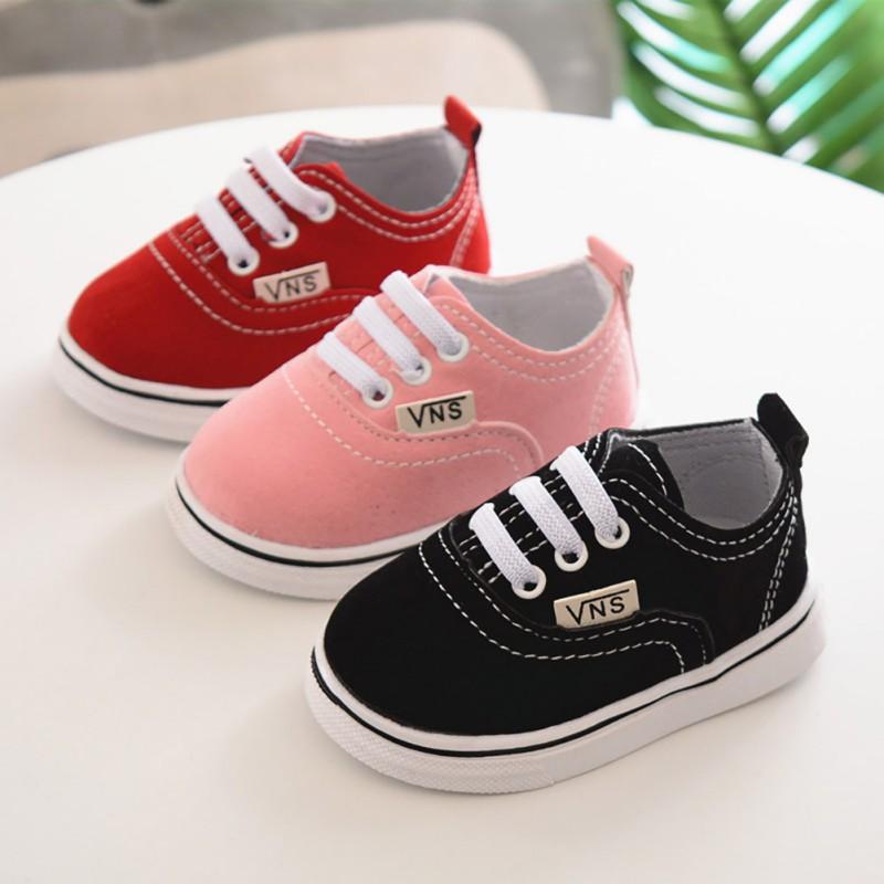 Infant Toddler Baby Boy Girl Spring Autumn Soft Bottom Spring Canvas Shoes