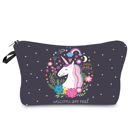 Printed Makeup Bags With Multicolor Pattern Pouch