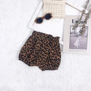 Summer Kids'shorts Korean Leopard-print Bakery Pants