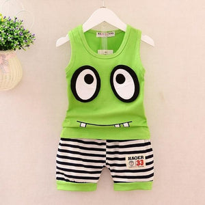 Baby Boys Clothes 2017 Spring Autumn Cartoon Leisure Long Sleeved T-shirts + Pants