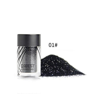 Qibest 20 Colors Makeup Glitter Diamond Face Lips Loose Powder Makeup Pigment Metallic Shimmer Eye Cosmetics Make up