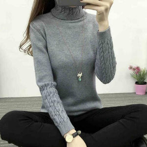 Women Turtleneck Winter Sweater Women 2019 Long Sleeve Knitted Women Sweaters And Pullovers Female Jumper Tricot Tops LY571