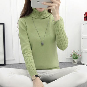 Women Turtleneck Winter Sweater Women 2019 Long Sleeve Knitted Women Sweaters And Pullovers Female Jumper Tricot Tops LY571