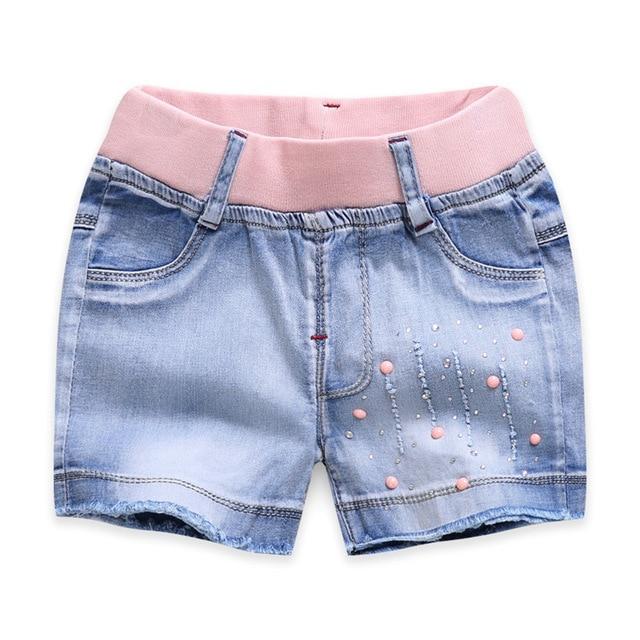 New Summer Kids Short Denim Shorts For Girls Fashion Girl Short