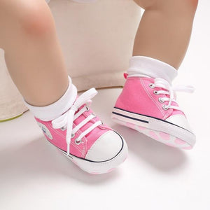 New Canvas Baby Sports Sneakers Shoes Newborn Baby Boys Girls First Walkers Shoes