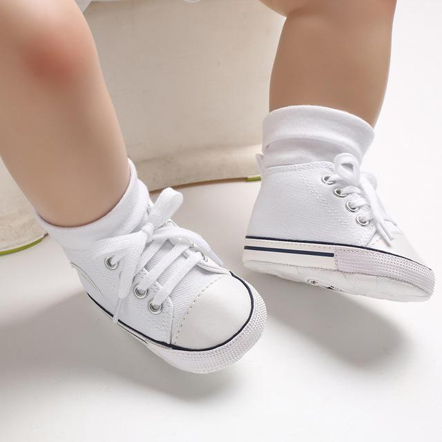 New Canvas Baby Sports Sneakers Shoes Newborn Baby Boys Girls First Walkers Shoes