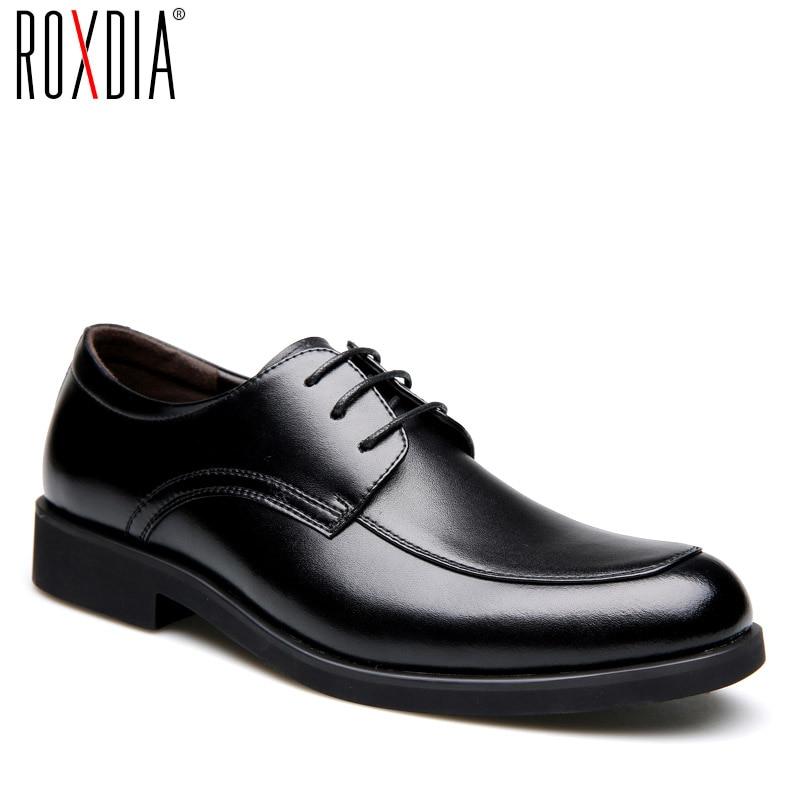 Genuine leather mens dress shoes formal business work