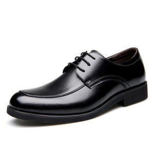 Genuine leather mens dress shoes formal business work