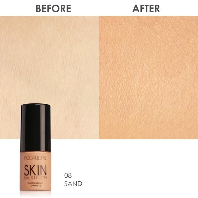 Face Liquid Cream Full Coverage Oil-control Easy to Wear Soft Face Makeup Foundation