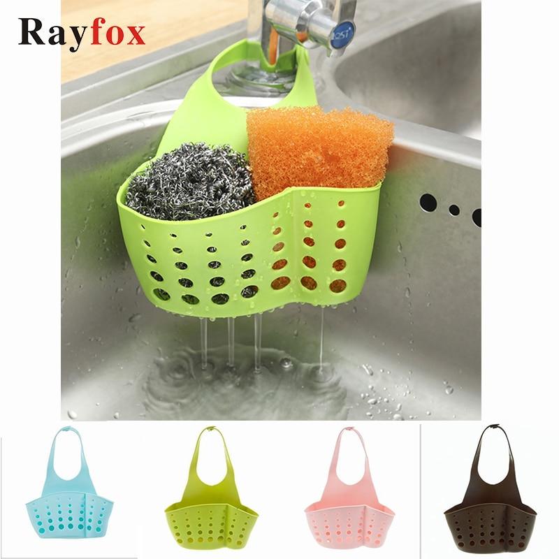 Kitchen Gadgets Portable Basket Home Kitchen Hanging Drain Basket Bag Bath Storage Tools Sink Holder Kitchen Accessory Utensils