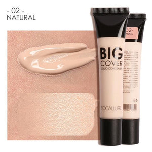 FOCALLURE Big Cover Liquid Concealer Moisturizing Oil-control Waterproof Contour Makeup Face Primer Face Cream Concealer