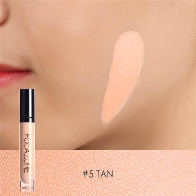 FOCALLURE Full Coverage Makeup Liquid Concealer Convenient Eye Concealer Cream Waterproof Make Up Base Cosmetic Concealer