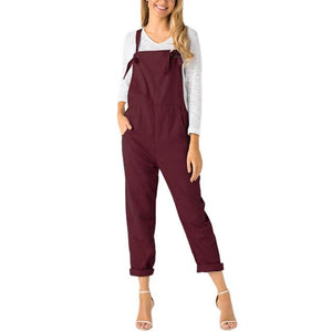 Womail bodysuit Women Summer Casual Loose Dungarees Solid Long Pockets Rompers Jumpsuit Trousers fashion new 2019 dropship M1