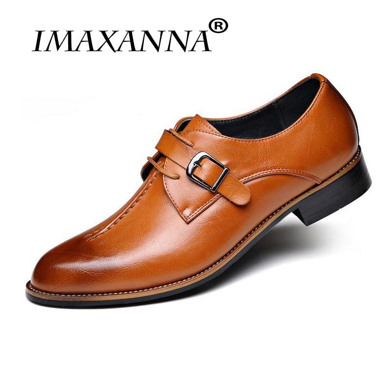 Genuine Leather Shoes Retro Brogue Business Office Men's Flats Oxfords For Men