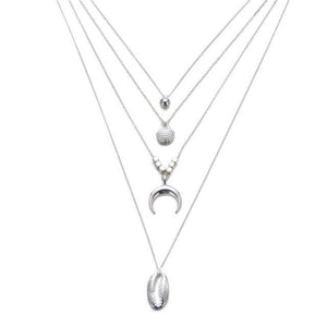 New Multilayer Crystal Moon Necklaces & Pendants For Women