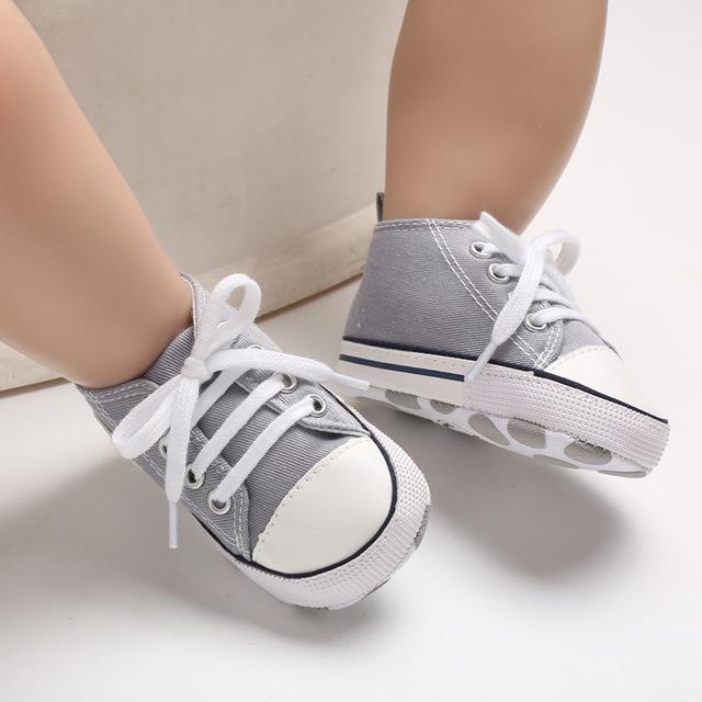 New Canvas Baby Sports Sneakers Shoes Newborn Baby Boys Girls First Walkers Shoes