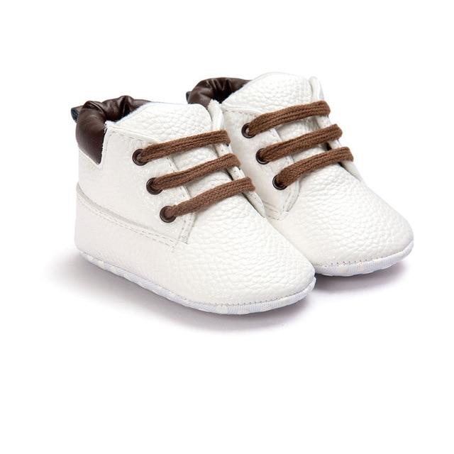 Spring / Autumn Infant Baby Boy Soft Sole PU Leather First Walkers