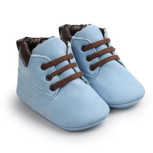 Spring / Autumn Infant Baby Boy Soft Sole PU Leather First Walkers