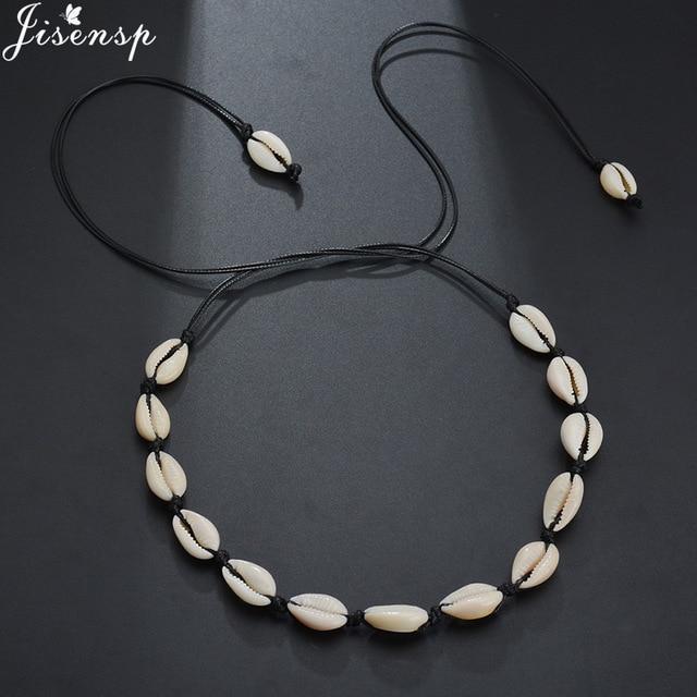 Jisensp Natural Summer Beach Shell Choker Necklace