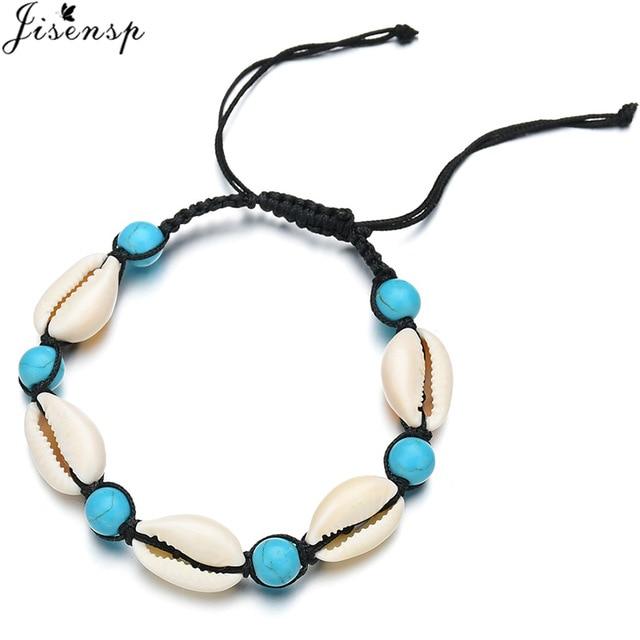 Jisensp Natural Summer Beach Shell Choker Necklace